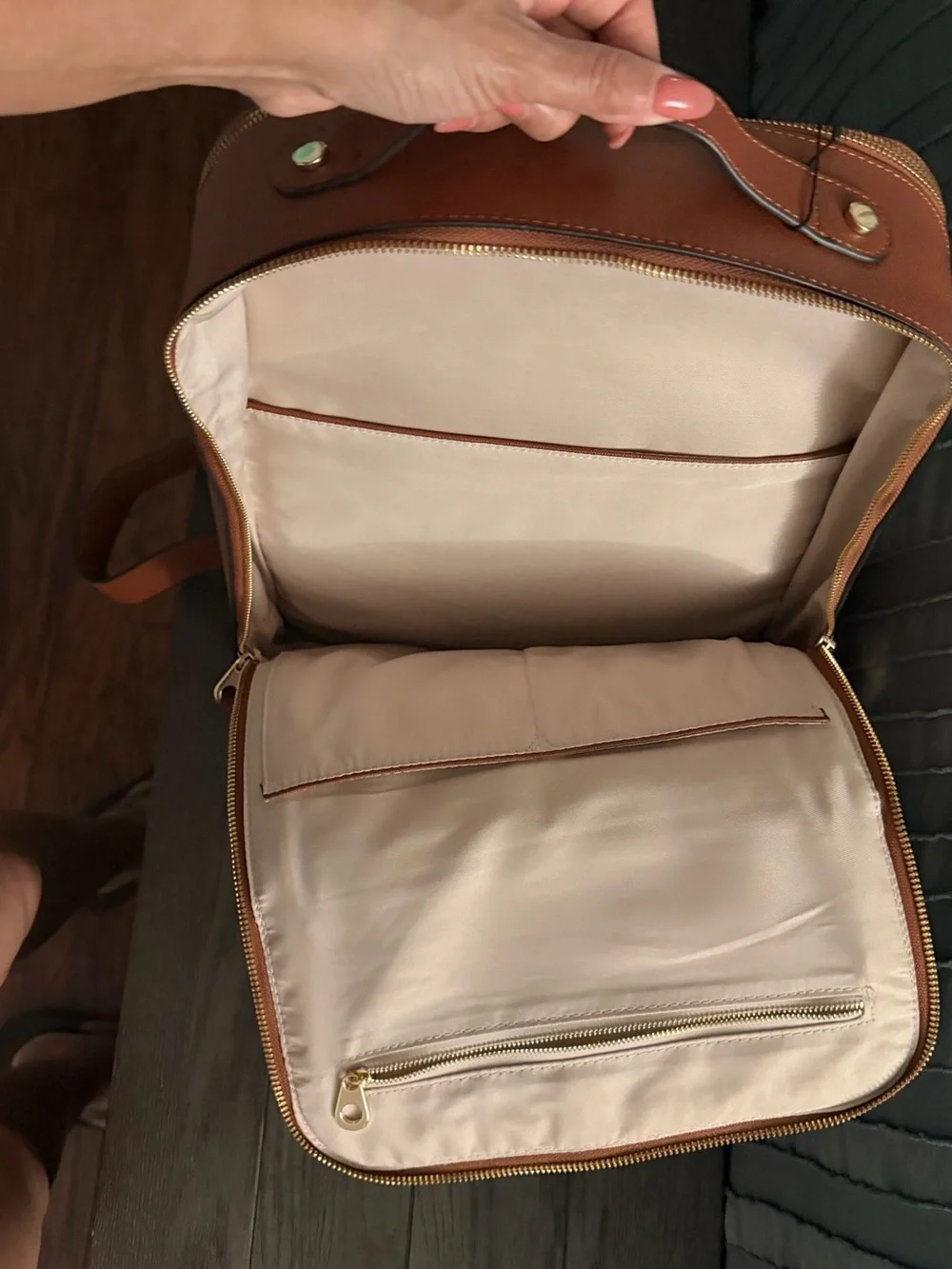 NWOT CALPAK Kaya 15” Laptop Backpack – Ginger Brown